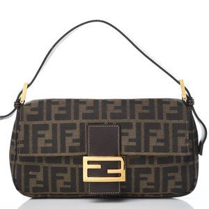 Vintage FENDI Zucca Canvas Baguette (Authenticated)